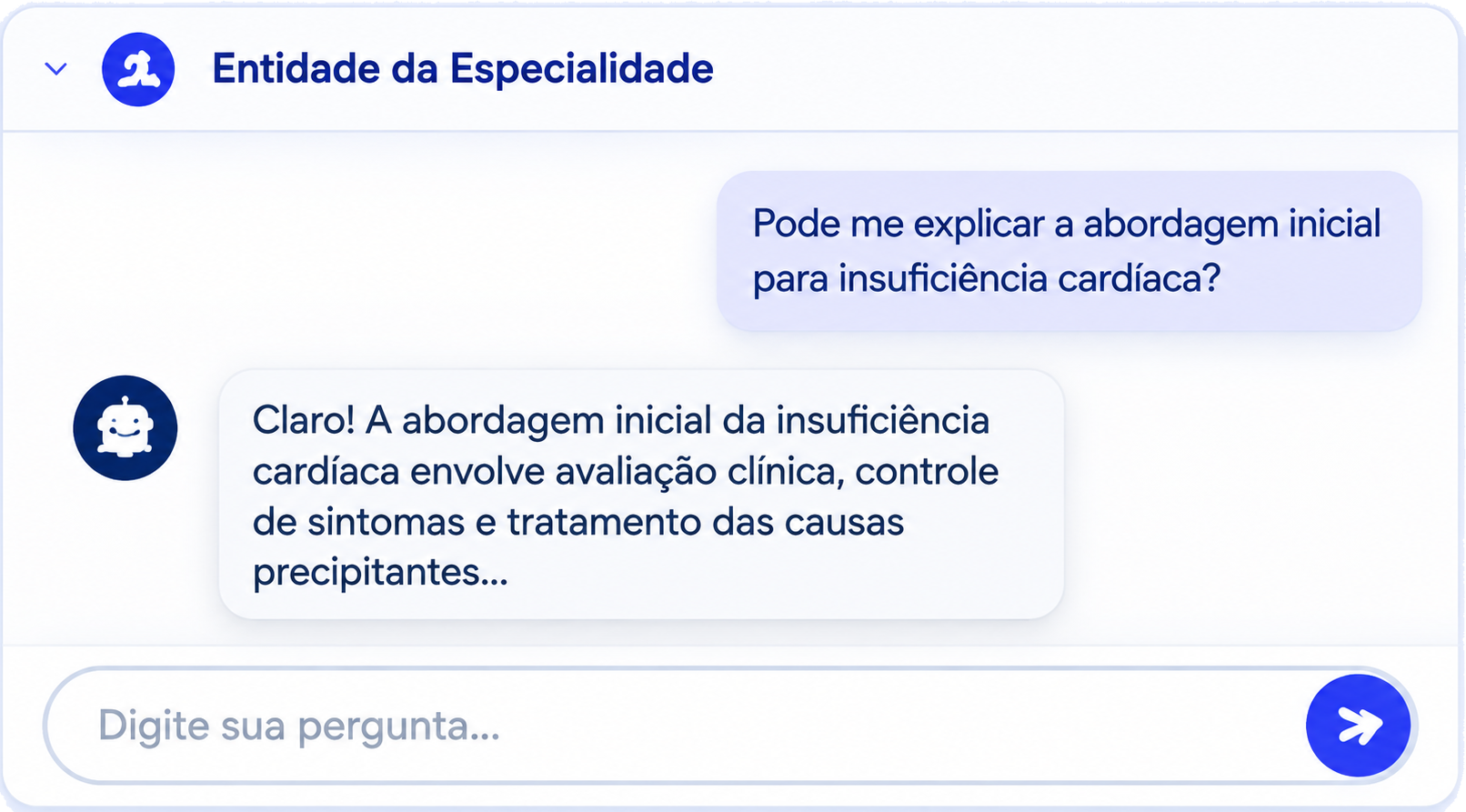 Conversa com a entidade da especialidade